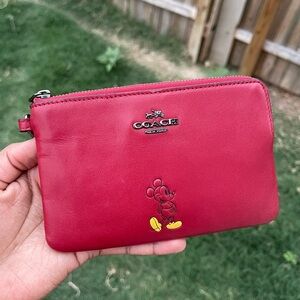 Disney Coach Wristlet Purse Mickey Mouse